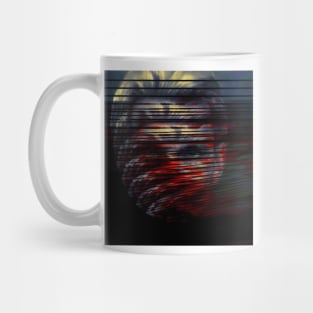 The 4th Month - Creepy Glitch Art Portrait Mug